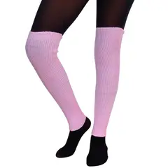 NACIONAL - Escarpines Calentadores Largos Danza Ballet - Par - Rosa