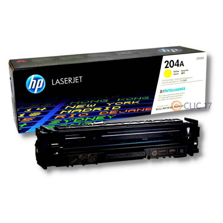 Cartucho de TonerHP 204A Amarillo CF512A Laserjet Original