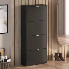 GENERICO - Zapatera Moderna Medaka Negro R&R MUEBLES