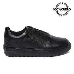 VIALE - Zapatilla Escolar Casual JOSE-2516 Negro Homme Cuero