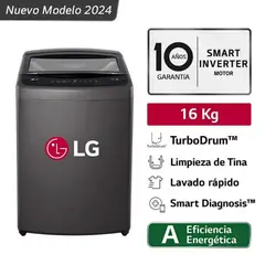 LG - Lavadora 16 kg Carga Superior Smart Inverter Turbo Drum WT16BVTB