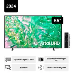 SAMSUNG - Televisor 55 Pulg. Crystal Smart TV Tizen UHD 4K UN55DU8000