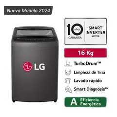 LG - Lavadora 16 kg Carga Superior Smart Inverter Turbo Drum WT16BVTB