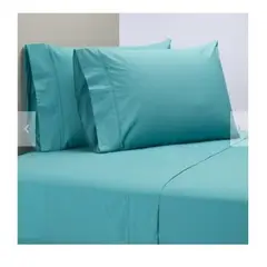 GENERICO - Sabanas De Algodón Bramante 2 plazas turquesa