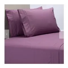 GENERICO - Sabanas De Algodón Bramante Queen morado