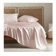 GENERICO - Sabanas De Algodón Bramante Queen rosado