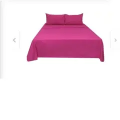 GENERICO - Sabanas De Algodón Bramante King fucsia