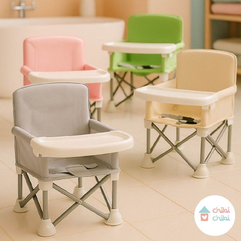 Silla de comer portátil- rosa