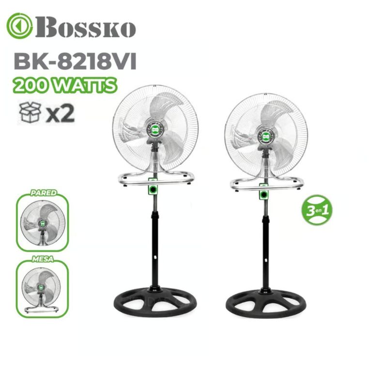 Ventilador 3 en 1 BK-8218VI 18 " X 2 Unidades