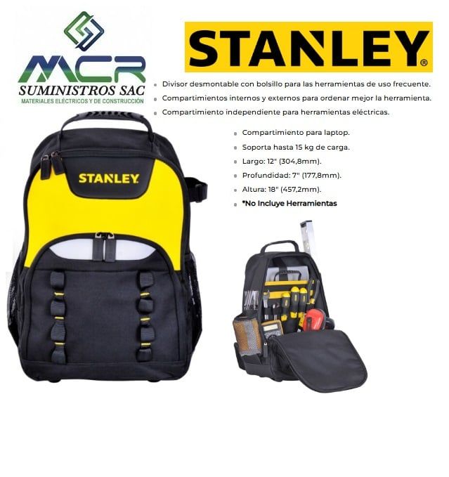 Mochila portaherramientas y portalaptop STANLEY ALTO 457cm