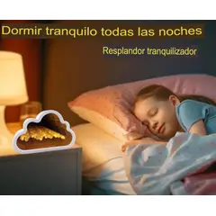 GENERICO - LÁMPARA GRANDE TULIPANES ESPEJO FORMA DE NUBE 3D LUCES NOCTURNAS BRICOLAJE