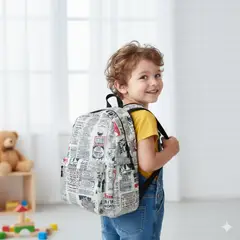 GENERICO - Mochila Kawaii News Blanca