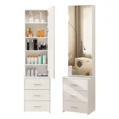 GENERICO - Tocador con Espejo Vanny Blanco Petrox Home