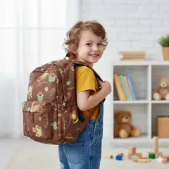 GENERICO - Mochila Kawaii Capibara Marrón