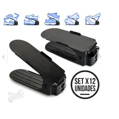 GENERICO - Set X12 Porta zapatos moderno organizador de zapatos zapatero