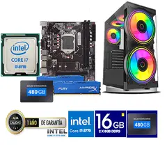 TEROS - Computadora Pc Intel Core i7 3770 Monitor 24 fhd' RAM 16 GB SSD 480 GB
