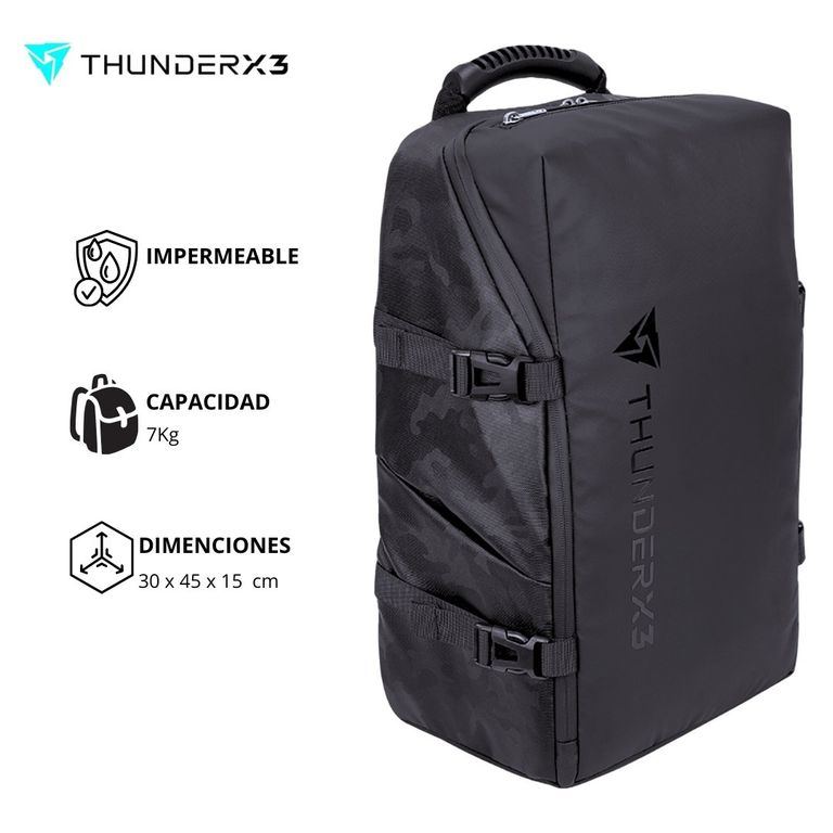 Mochila Gamer ThunderX3 B15 BAG-BLACK-V1