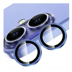 GENERICO - Protector de Cámara Metálico iPhone 16 - Azul