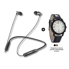 LENOVO - Audífonos Bluetooth HE05 + Reloj analógico de regalo