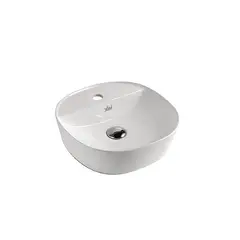 XM - Bowl Lavabo Ovalin de Loza Redondo Blanco