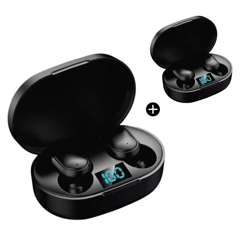 Pack x2 Audífonos Bluetooth E7S - Negro