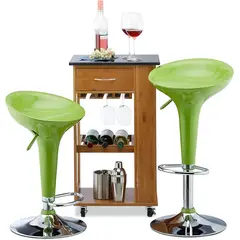 GENERICO - SET X2 BANCO SILLA BAR RIWAY VERDE