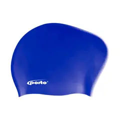 PORTO - GORRO DE NATACIÓN DE SILICONA CON VOLUMEN AZUL