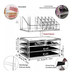 GENERICO - Organizador de Maquillaje Acrilico para Cosméticos