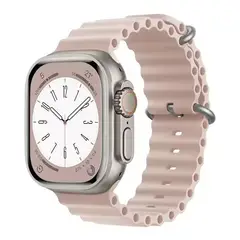 GENERICO - CORREA SILICONA OCEAN PARA WATCH 44-45-46-49 mm PINK