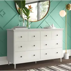 VENTITAS HOME - Cómoda Polo 6 Cajones Blanco