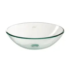 XM - Ovalín Redondo de Vidrio Templado Transparente