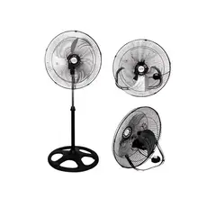 ALFANO - Ventilador 18" 3 en 1 Pedestal Mesa y Pared AL-18731B