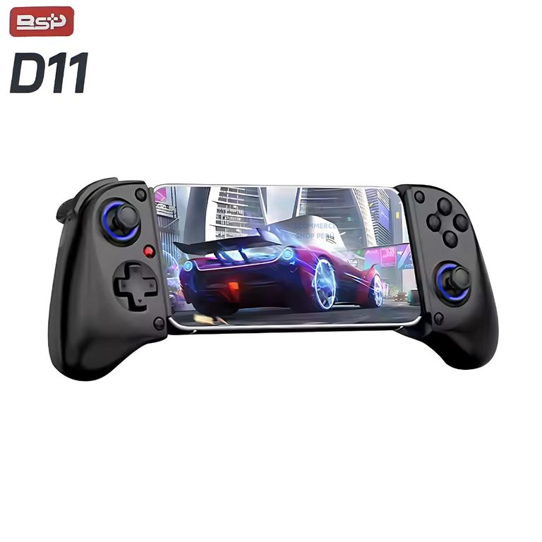 Gamepad BSP D11 Mando Celular Android iOs Multiplataforma Negro