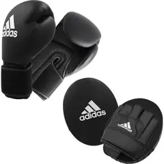 ADIDAS - KIT 2 DE BOXEO ADULTO BLACK M