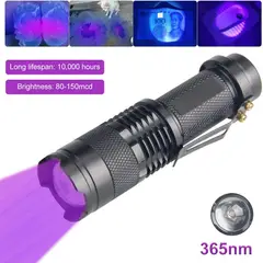 OEM - Linterna Uv Ultravioleta Zoom 395nm Detector Billetes