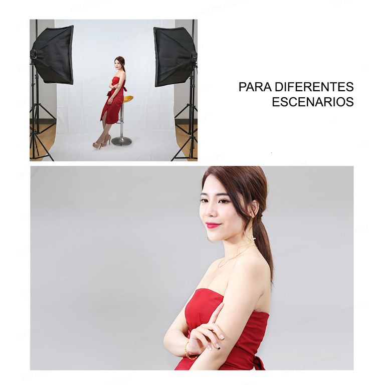 Kit Iluminación SoftBox con Parantes Profesional FYI260011