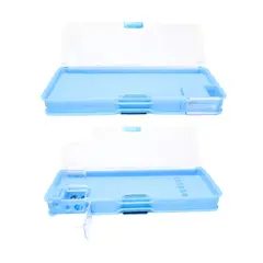 GENERICO - Cartuchera Oso Panda Celeste Imantada con Tajador