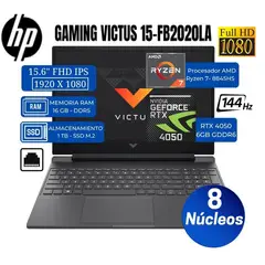 LAPTOP VICTUS 15-FB0126LA AMD RYZEN 7 5800H 8GB RAM 512GB SSD RTX 3050 15.6"