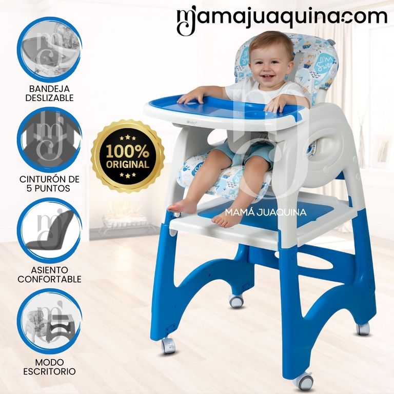 Silla de Comer 3 en 1 «CHAIRMAN» Blue