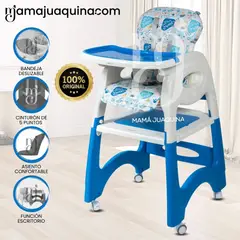 BABY - Silla de Comer 3 en 1 «CHAIRMAN» Blue
