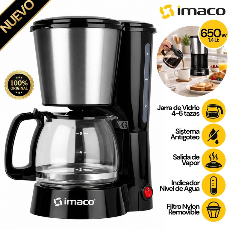 Cafetera eléctrica 4-6 tazas 650w CM6065
