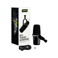 SHURE - MV7+ K Black Micrófono para Podcast + Garantía