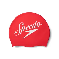 SPEEDO - Gorro natacion Slogan Printed Cap Red White