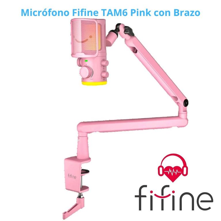 Micrófono TAM6 Pink con Brazo