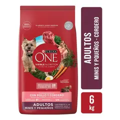 PURINA - One Adultos Perro Mini 6kg Sabor Pollo-Cordero