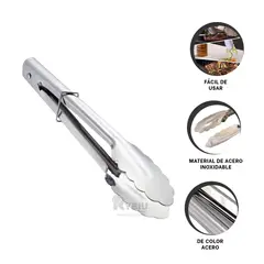 RYBIU IMPORT - Tenazas Resistente de 285 x 4 cm Plateado Y+Regalo Agendita