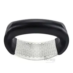 RYBIU IMPORT - Aplastador de Ajos en Negro Y+Regalo Ligas para Peinar