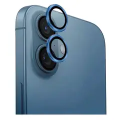 GENERICO - Protector de Cámara Metálico iPhone 16 - Azul