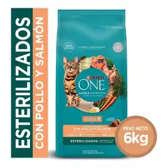 PURINA - Alimento Para Gato One Esterilizado Con Salmón 6kg