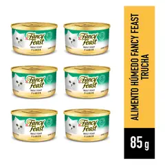 PURINA - Alimento Húmedo para Gatos FANCY FEAST Trucha en Lata de x6